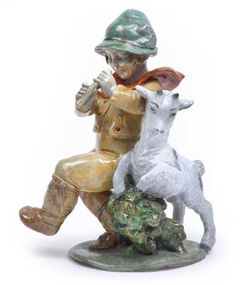 A shepherd boy with a kid, - Jugendstil and 20th Century Arts and Crafts