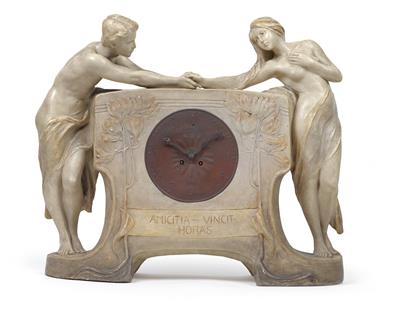 Simon, a mantle clock “Amicitia”, - Jugendstil e arte applicata del XX secolo