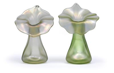 A pair of Lötz Witwe vases, - Secese a umění 20. století