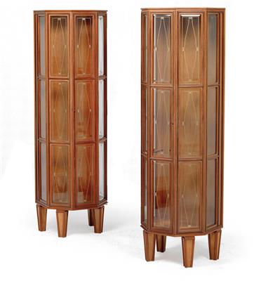 A pair of display cabinets, - Jugendstil and 20th Century Arts and Crafts