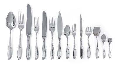 A 178-piece cutlery set by J. C. Klinkosch, - Jugendstil e arte applicata del XX secolo