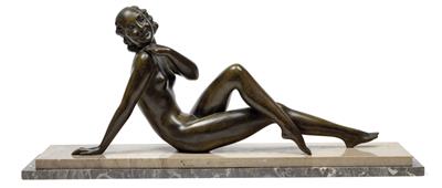 Armand Godard, A recumbent female nude, - Jugendstil and 20th Century Arts and Crafts