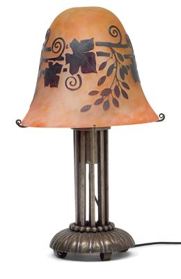 Edgar Brandt/Daum Frères, A table lamp, - Jugendstil e arte applicata del XX secolo