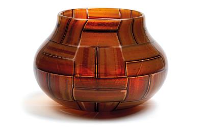 Ercole Barovier (1889-1974), Vase "tessere ambra", - Jugendstil und angewandte Kunst des 20. Jahrhunderts