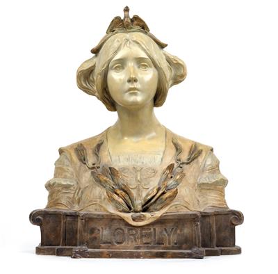 Simon, A bust – “Lorelei”, - Jugendstil and 20th Century Arts and Crafts