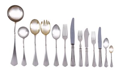 A 112-piece cutlery set by Jarosinki & Vaugoin, - Secese a umění 20. století