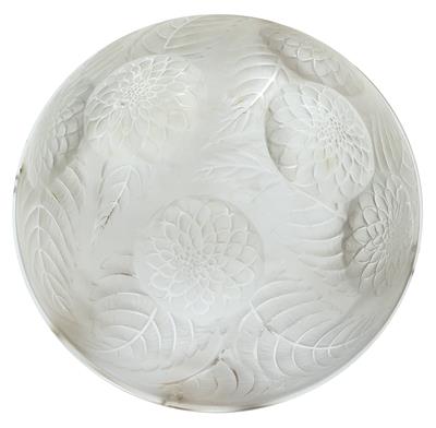 A moulded “Dahlias” ceiling lamp by René Lalique, - Jugendstil and 20th Century Arts and Crafts