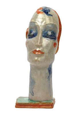 Gudrun Baudisch, A female head, - Jugendstil e arte applicata del XX secolo