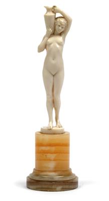 Joe Descomps (1869-1950), A nude girl carrying a jug, - Jugendstil and 20th Century Arts and Crafts
