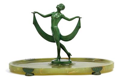Josef Lorenzl (1892 Vienna 1950), A dancer on a dish-shaped base, - Secese a umění 20. století