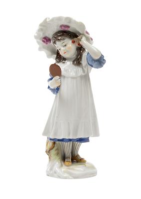 Paul Helmig(Niedermeisa 1859-1939 Meissen), Mädchen mit Kirschohrringen, - Jugendstil und angewandte Kunst des 20. Jahrhunderts