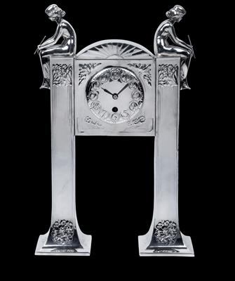 A table clock by Moritz Hacker, - Jugendstil e arte applicata del XX secolo