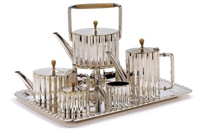 A six-piece coffee and tea service by Berliner Elektroplated-Warenfabrik, - Jugendstil and 20th Century Arts and Crafts