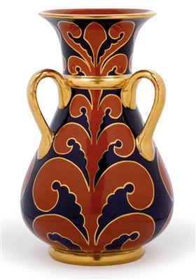 A vase with three handles, - Jugendstil e arte applicata del XX secolo