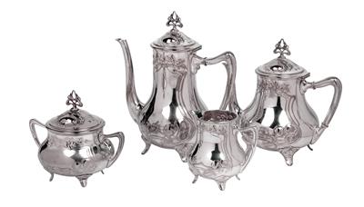 A WMF four-piece coffee and tea service no. 108, - Jugendstil and 20th Century Arts and Crafts
