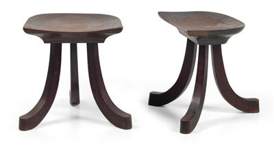 Adolf Loos, A pair of three-leg “Egyptian” stools, - Jugendstil e arte applicata del XX secolo