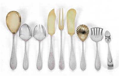 Adolf von Mayrhofer (Miesbach, 1864 – 1929, Munich), A cutlery set in 126 parts no. 3200, - Secese a umění 20. století