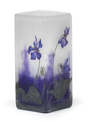 An etched glass vase by Daum, - Jugendstil and 20th Century Arts and Crafts