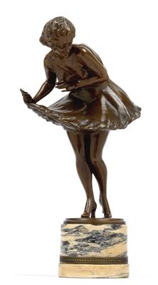 Wilhelm Thomasch (Teplitz-Schönau 1893-1964 Sierndorf), A dancing girl, - Jugendstil e arte applicata del XX secolo