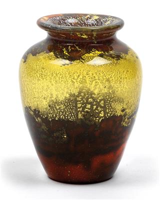 A glass vase by Muller Frères, - Secese a umění 20. století