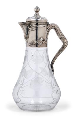 A wine ewer by Koch & Bergfeld, - Jugendstil e arte applicata del XX secolo