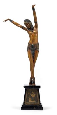 Demetre Chiparus(1888-1950), Ägyptische Tänzerin, - Jugendstil und angewandte Kunst des 20. Jahrhunderts