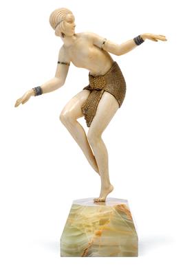 Demetre Chiparus (1888-1950), A female dancer – “Delhi”, - Jugendstil and 20th Century Arts and Crafts