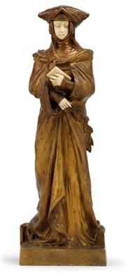 Desiré Grisard(geb. 1872), Figur "Le secret", - Jugendstil und angewandte Kunst des 20. Jahrhunderts