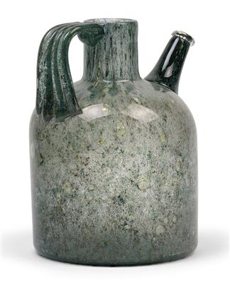 Ercole Barovier (1889-1972), A bottle “Ramarro”, - Jugendstil e arte applicata del XX secolo