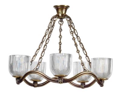 Hugo Gorge (Botenwald 1883-1934 Vienna), A five-arm chandelier, - Secese a umění 20. století