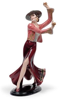 Josef Lorenzl, A figurine – “Spanischer Tanz”, - Jugendstil e arte applicata del XX secolo