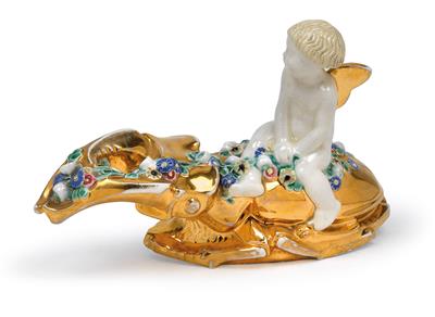 Michael Powolny, A figure astride a stag beetle, - Jugendstil and 20th Century Arts and Crafts