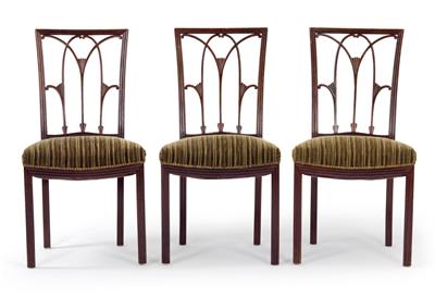 Otto Prutscher, Three chairs, - Jugendstil e arte applicata del XX secolo