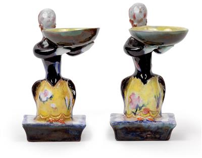 Susi Singer (Vienna 1891-1965 California), Two small bowl bearers, - Secese a umění 20. století