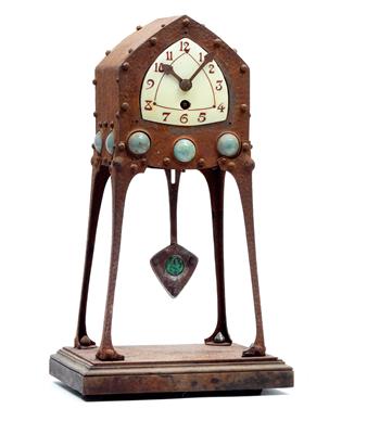 Albin Müller (Dittersbach 1871-1941 Darmstadt), table clock, - Jugendstil e arte applicata del XX secolo