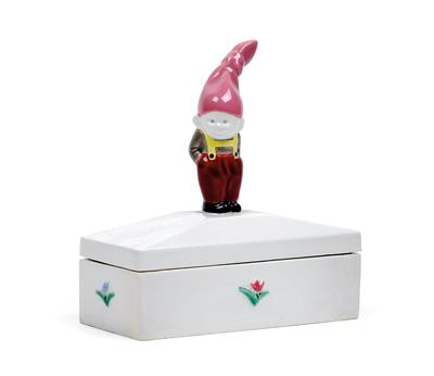 Anton Klieber, ceramic box with a gnome, - Secese a umění 20. století