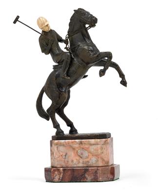 Bruno Zach, polo player, Vienna, c. 1930, - Jugendstil and 20th Century Arts and Crafts