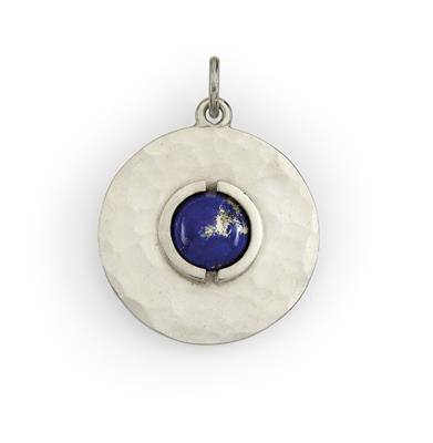 Jean Després (France 1889-1980), chain pendant with lapis lazuli, USA, c. 1930, - Secese a umění 20. století