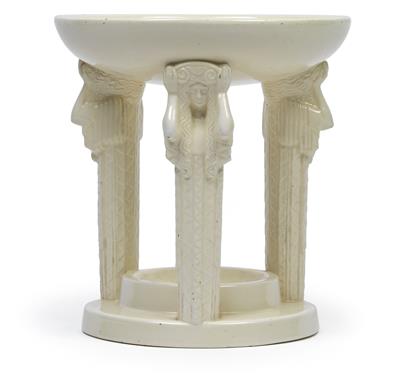 Michael Powolny, herm centrepiece, designed c. 1907, executed by Wiener Keramik in 1907-12, - Jugendstil e arte applicata del XX secolo