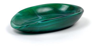 Napoleone Martinuzzi zugeschrieben, Schale "vetro calcedonio verde" - Jugendstil und Kunsthandwerk des 20. Jahrhunderts