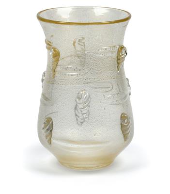Vase "con applicazioni", designed in c. 1938, Seguso Vetri d'Arte, - Jugendstil and 20th Century Arts and Crafts