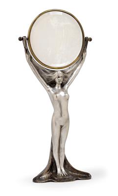 Abel Landry, a female nude with round mirror, for La Maison Moderne, 1903 - Jugendstil and 20th Century Arts and Crafts