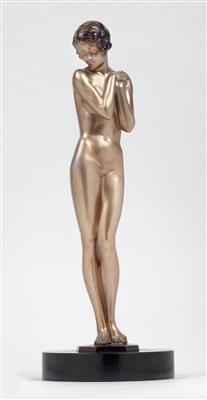 Josef Lorenzl, a female nude “Coy Maiden”, designed in Vienna, c. 1930 - Secese a umění 20. století