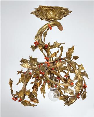 A holly chandelier, France, c. 1900 - Jugendstil e arte applicata del XX secolo