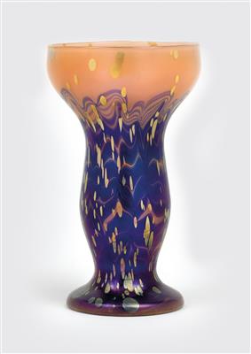 Vase, Johann Lötz Witwe, Klostermühle, 1902 - Jugendstil und Kunsthandwerk des 20. Jahrhunderts