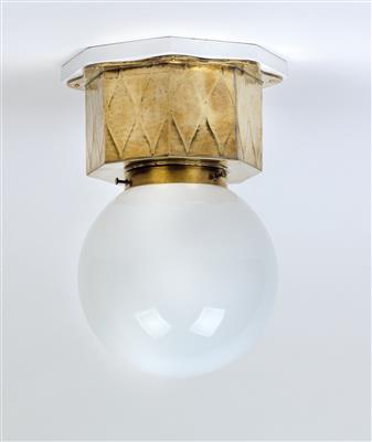 A wall and ceiling lamp, Austria, c. 1910/20 - Jugendstil e arte applicata del XX secolo