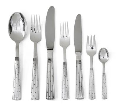 A 42-piece cutlery service for six persons, “Champagne”, designed by Jens H. Quistgaard IHQ, 1947, Orla Vagn Mogensen, Denmark, c. 1950 - Jugendstil and 20th Century Arts and Crafts
