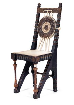 Carlo Bugatti (Milan 1856-1940 Dorlisheim), a chair, Milan, c. 1900 - Jugendstil and 20th Century Arts and Crafts