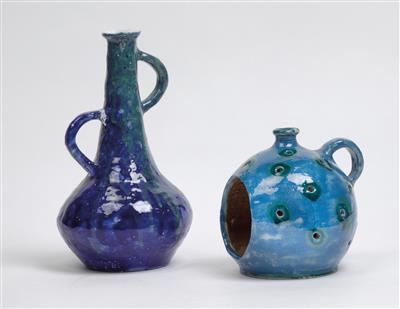 Fini Platzer, a handled jug and a tealight, Thaur, c. 1970 - Secese a umění 20. století