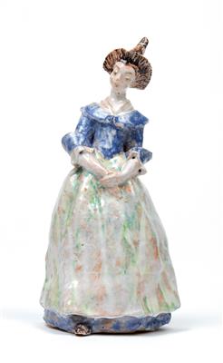 Fini Platzer (Innsbruck 1913-1990 Thaur), a female figurine in traditional costume - Secese a umění 20. století